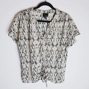 Nordstrom Greylin bat wing short sleeve blouse